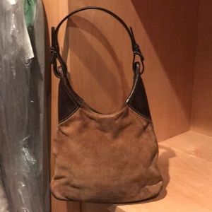 Prada suede brown bag